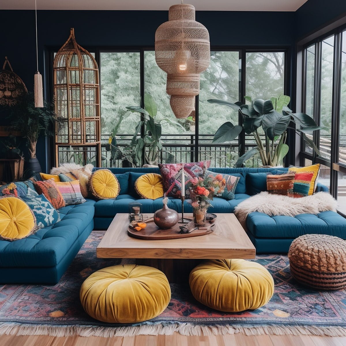 Bohemian interior design embraces an eclectic and carefree approach to decorating. It combines vibrant colors, patterns, and textures from around the world. This style is all about self-expression and showcasing your unique personality